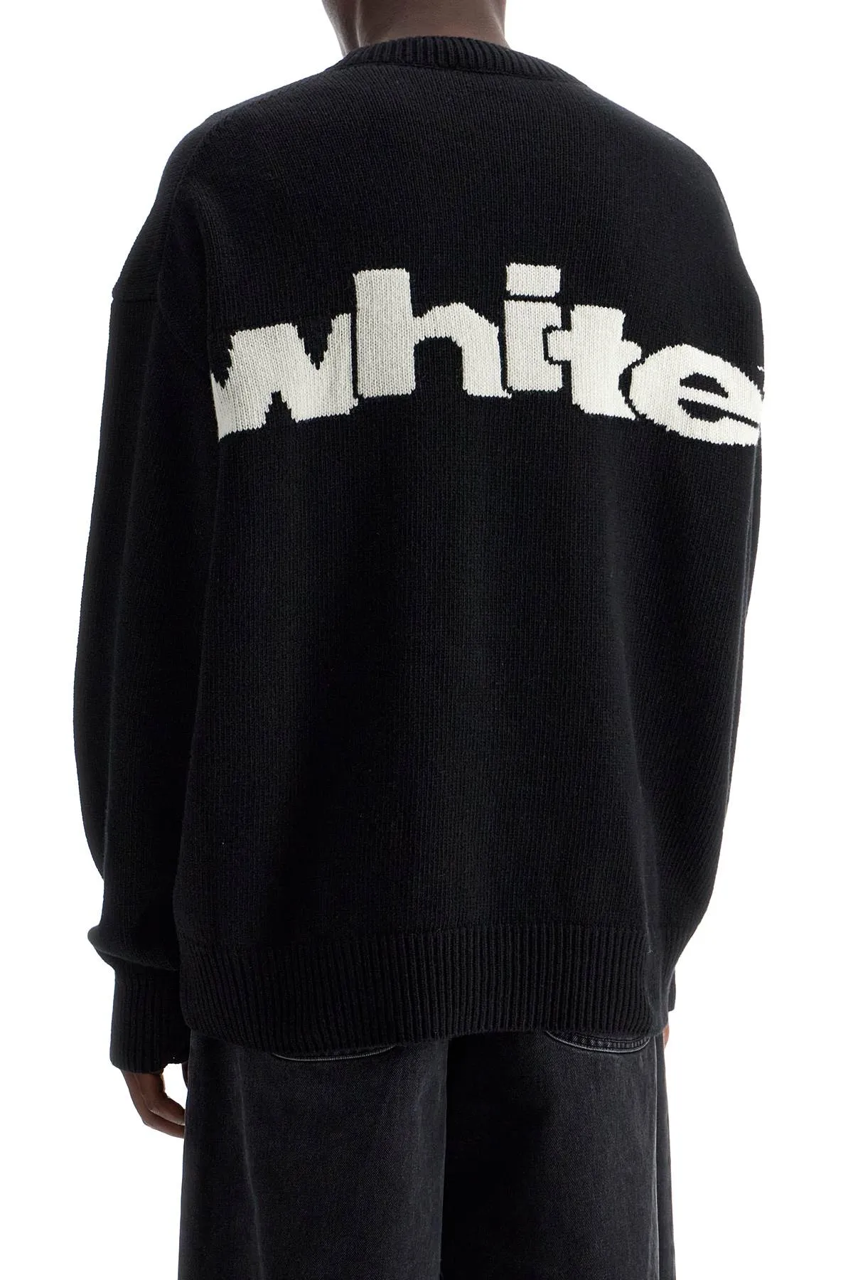 Off White oversized Sweater   Black