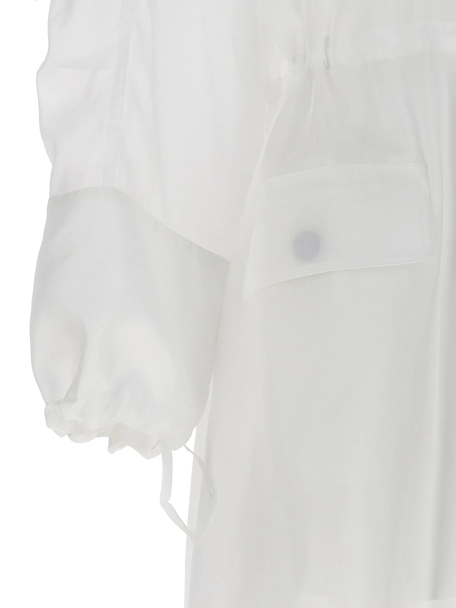 Organza Unlined Trench Coat Coats, Trench Coats White