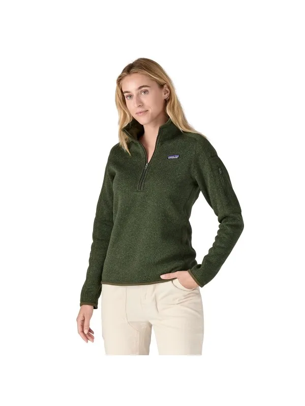 Patagonia Women's Better Sweater 1/4-Zip Fleece :  Torrey Pine Green