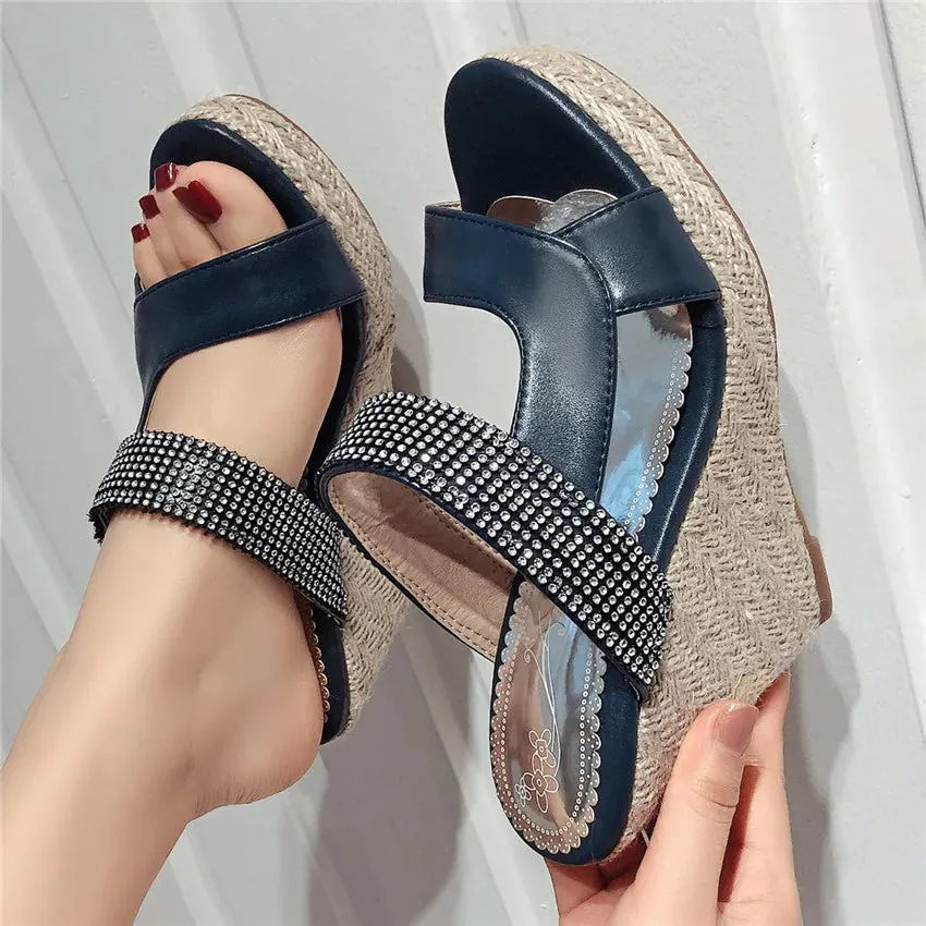 Platform Sandals High Heels Women Shoes Wedges Gladiator Sandals Woman Sandals Plus Size 34 - 40 41 42 43 44 45 46 47 48 49 50