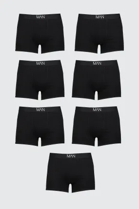 Plus Size 7 Pack MAN Boxers | boohooMAN UK