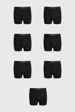 Plus Size 7 Pack MAN Dash Trunk | boohooMAN UK