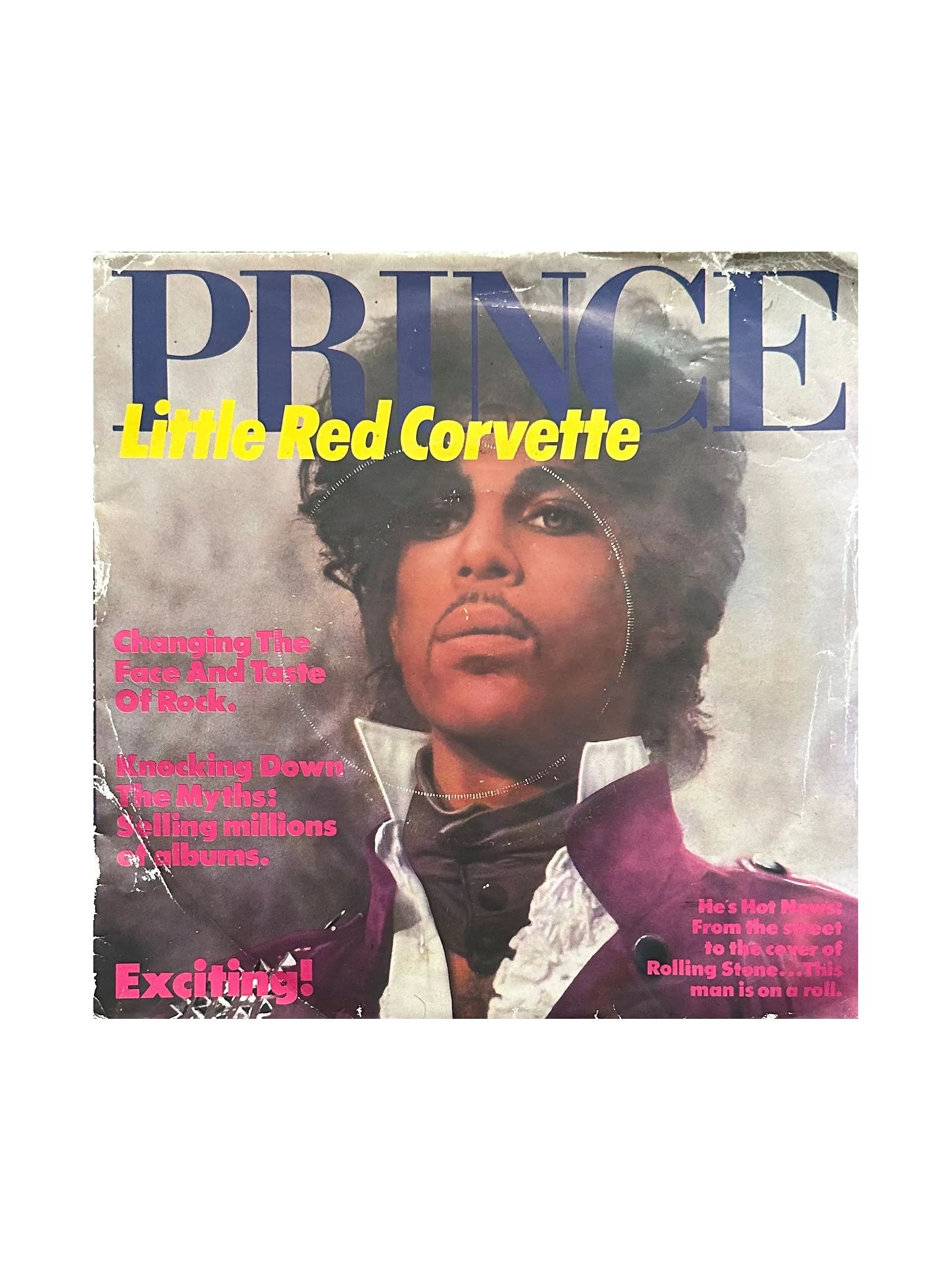 Prince – Little Red Corvette Horny Toad 7 Vinyl Single Poster Sleeve UK Preloved: 1983