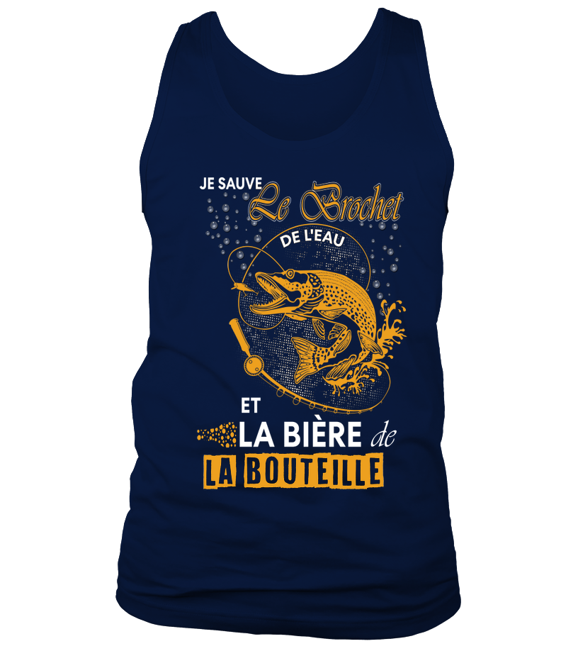 Pêche Du Brochet Au Leurre Souple, Bière, Cadeau Humour Pêcheur, Je Sauve Le Brochet De l'Eau - VEPEBR021