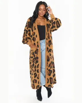 SHOW ME YOUR MUMU - OUT AND ABOUT CARDI CHEETAH KNIT