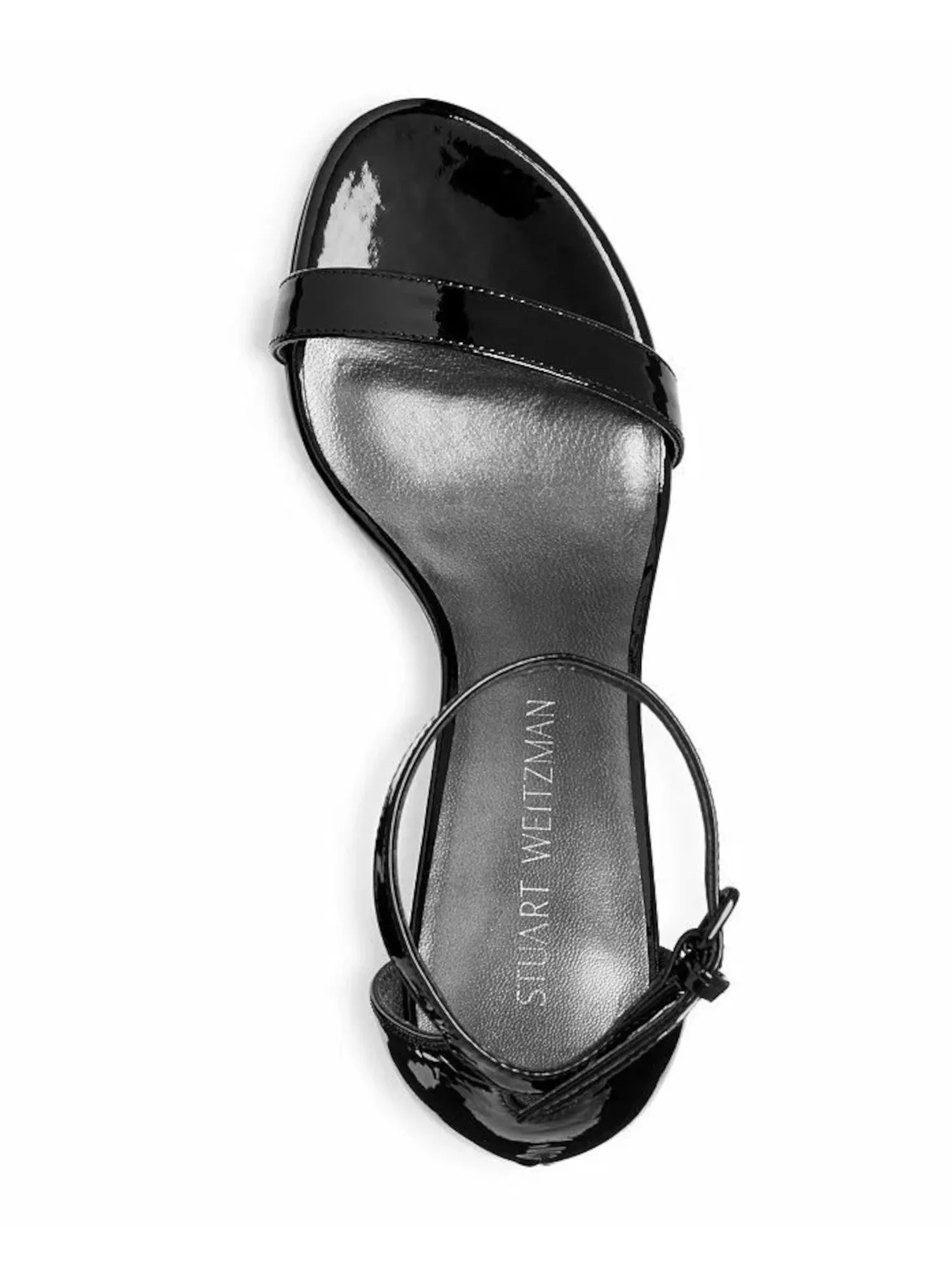 STUART WEITZMAN Womens Black Padded Ankle Strap Nearlynude Open Toe Block Heel Buckle Heeled M