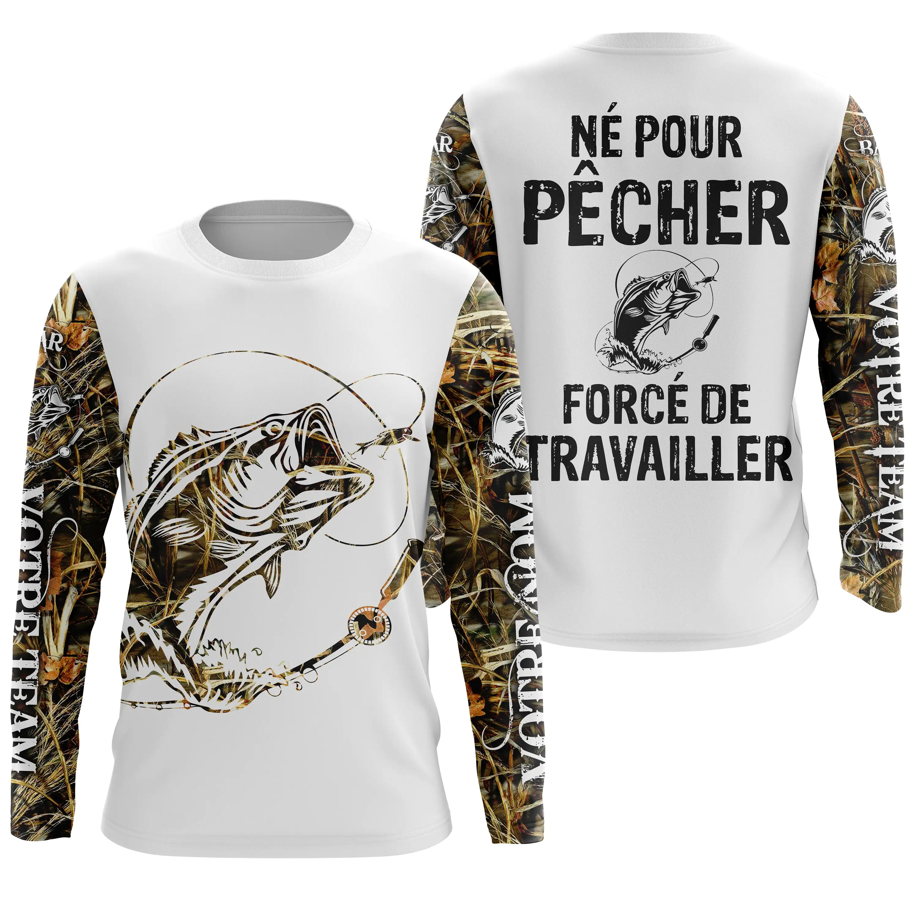 T-shirt Humour Pêche Du Bar - cologique et Durable - Style et Confort Pour Pêcheur - CT24072022