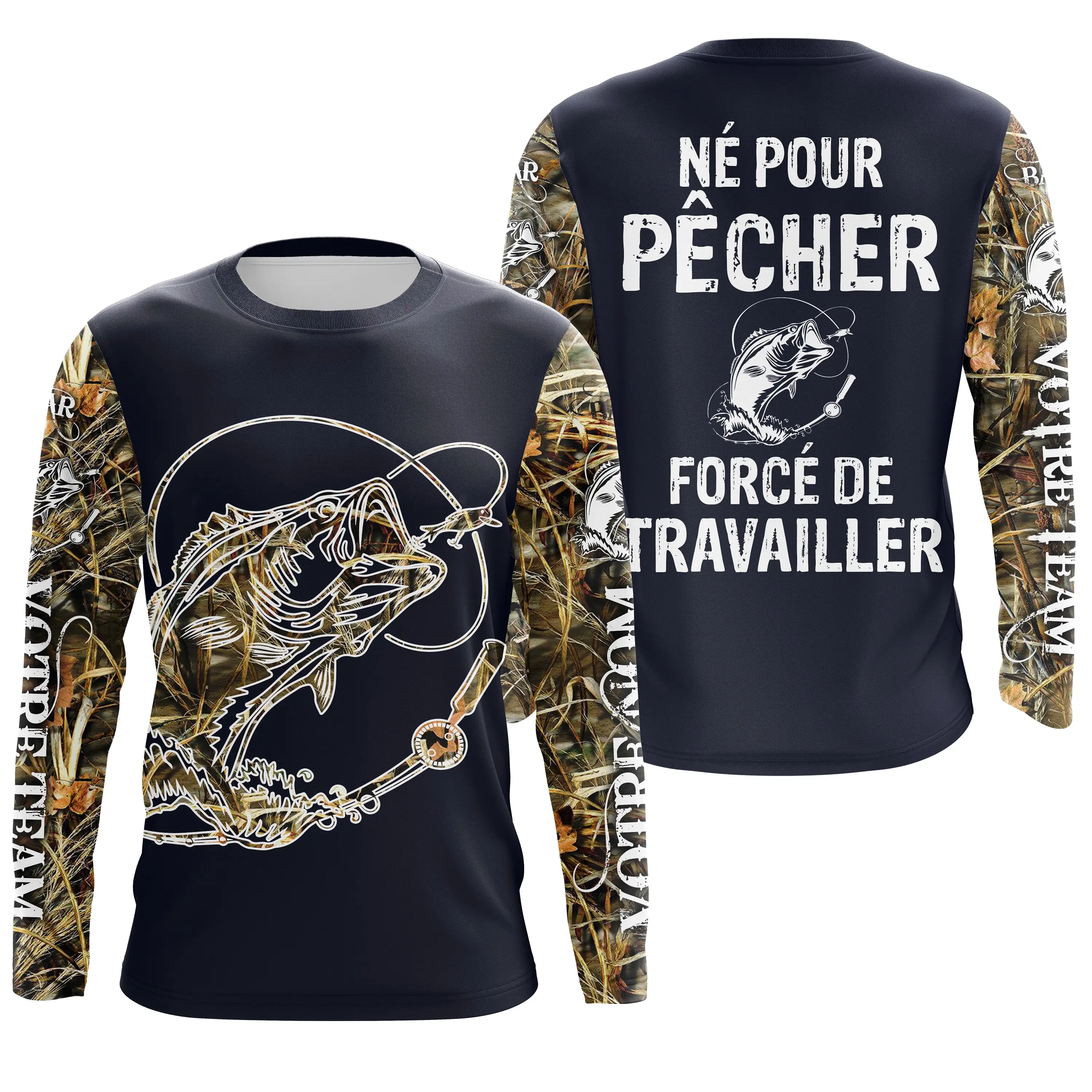 T-shirt Humour Pêche Du Bar - cologique et Durable - Style et Confort Pour Pêcheur - CT24072022