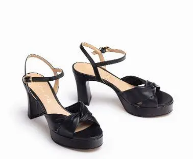 Unisa Black Platform Sandal ONOA