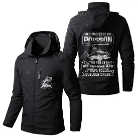 Veste Imperméable Et Coupe Vent Personnalisée, Cadeau Humour Pêcheur, J'attrape Toujours Quelque Chose - CT05092342