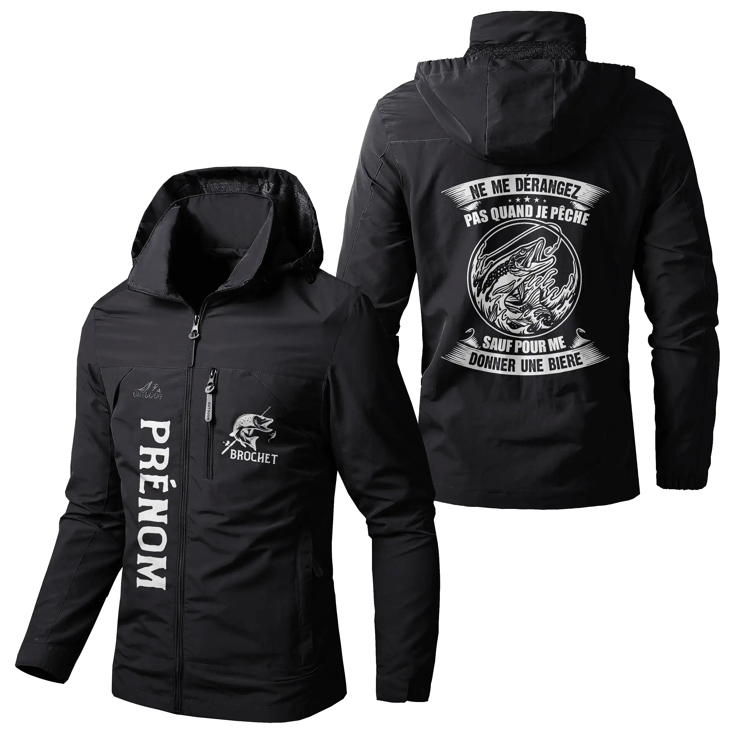 Veste Imperméable Personnalisée Pêche Du Brochet - Ne Me Dérangez Pas Quand Je Pêche Sauf Pour Me Donner Une Bière - CT07092358