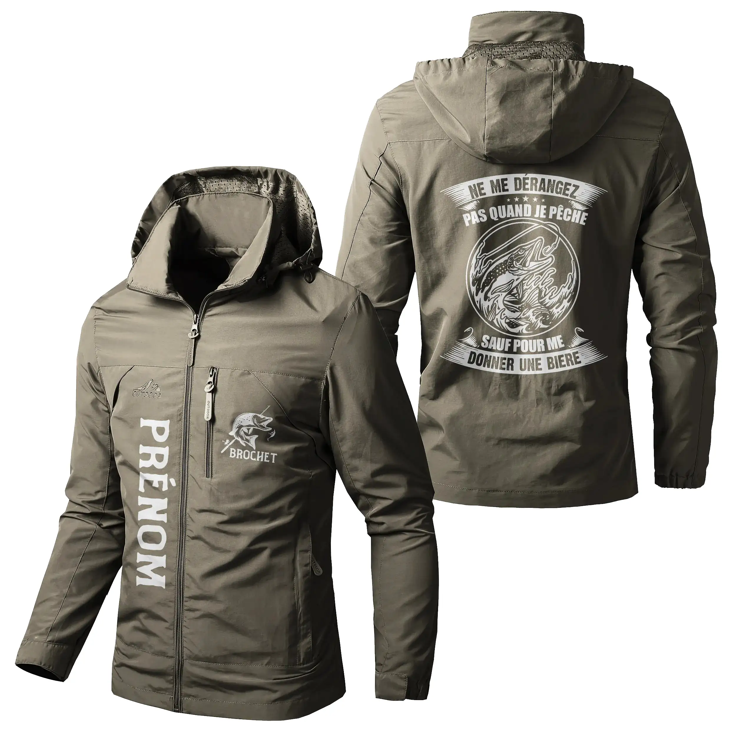 Veste Imperméable Personnalisée Pêche Du Brochet - Ne Me Dérangez Pas Quand Je Pêche Sauf Pour Me Donner Une Bière - CT07092358