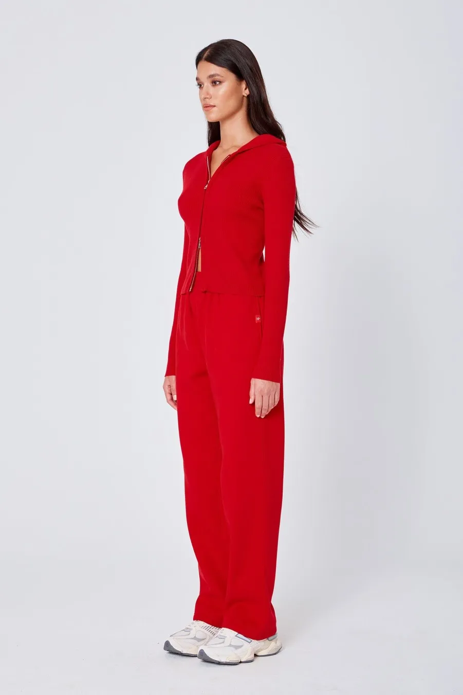 Women Atoir  | The Zip Cardigan Chilli