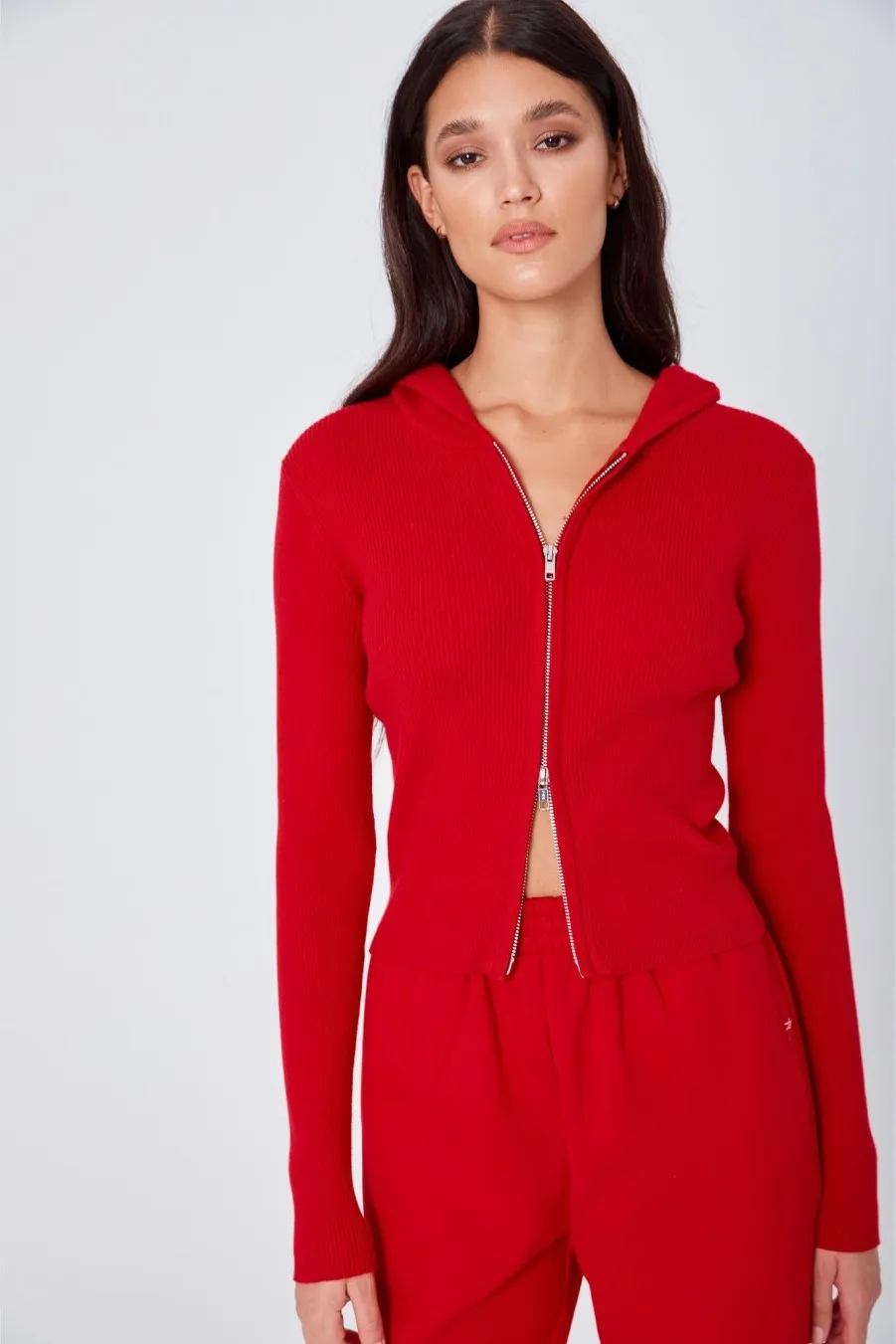 Women Atoir  | The Zip Cardigan Chilli