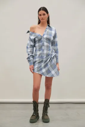 Women Atoir  | Vision Dress Air Force Blue Check