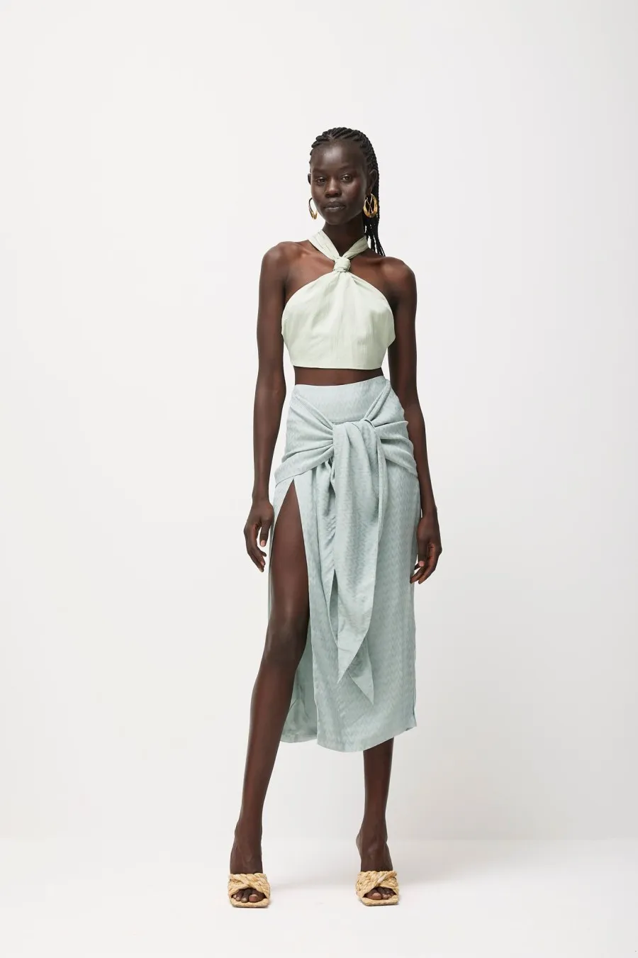 Women Atoir  | Ynette Crop Fog Green