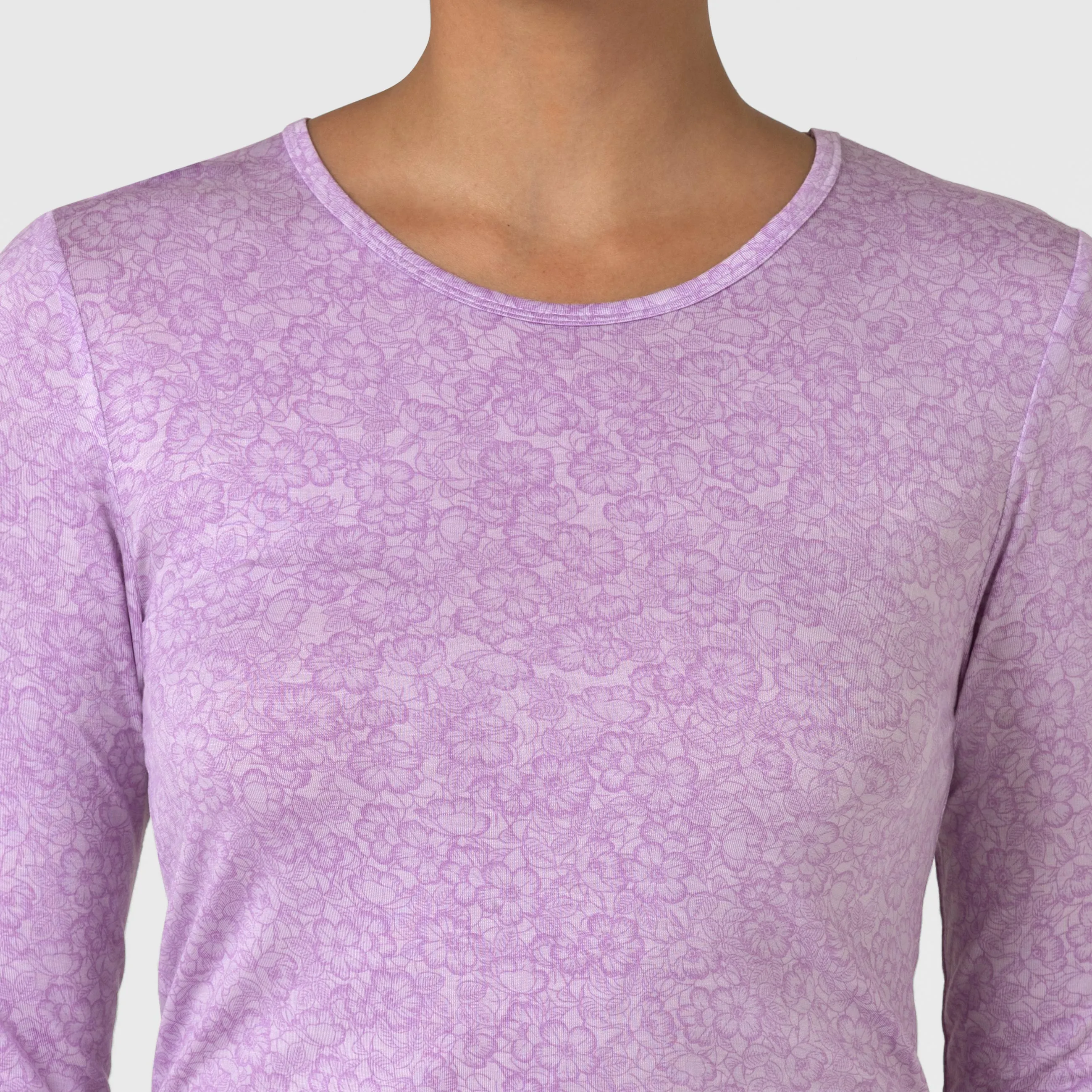 Women's All-over Print Silky Tee - Pastel Petals